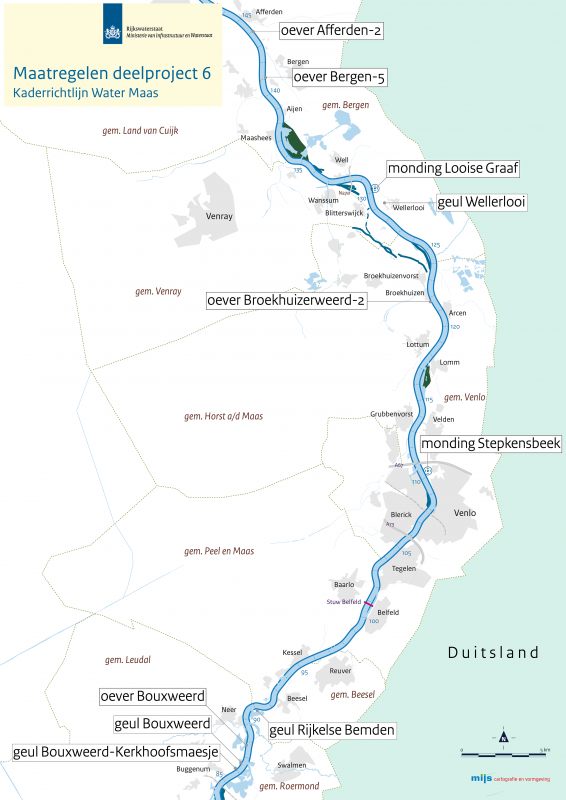 Verbeteren van de ecologie van de Maas